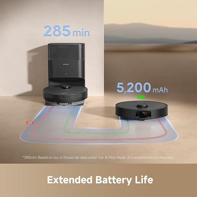 DREAME D20 Plus Robot Vacuum and Mop, 000Pa Suction, Self-Emptying - Image 7