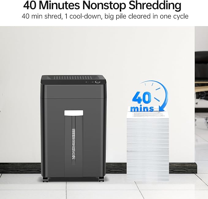 24-Sheet Cross Cut Paper Shredder P-4 Security - Image 7