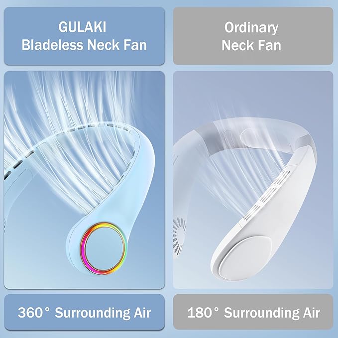 GULAKI Portable Neck Fan, Personal Fan - Image 7
