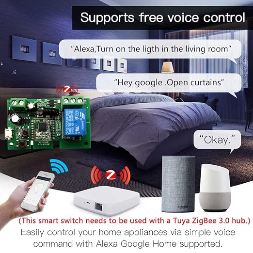 Newgoal Tuya Zigbee 1 Channel Smart Relay Module USB5V 7-32V Micro Switch - Image 4