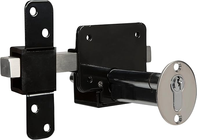GateMate Long Throw Gate Lock 1490096, Euro Profile Keyed Both Sides Gate Lock - Image 3