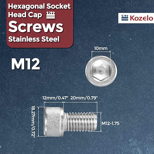Kozelo 8pcs Socket Head Cap Screws - Image 2
