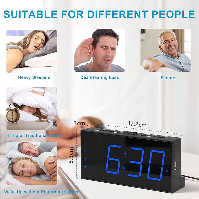Extra Loud Dual Alarm Clock - Image 9