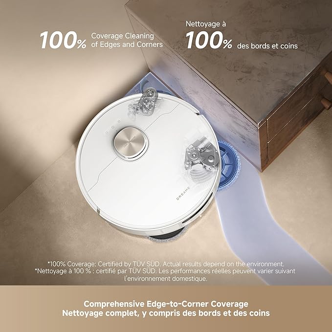 DREAME L50 Ultra Robot Vacuum and Mop White, 500Pa Suction, - Image 6