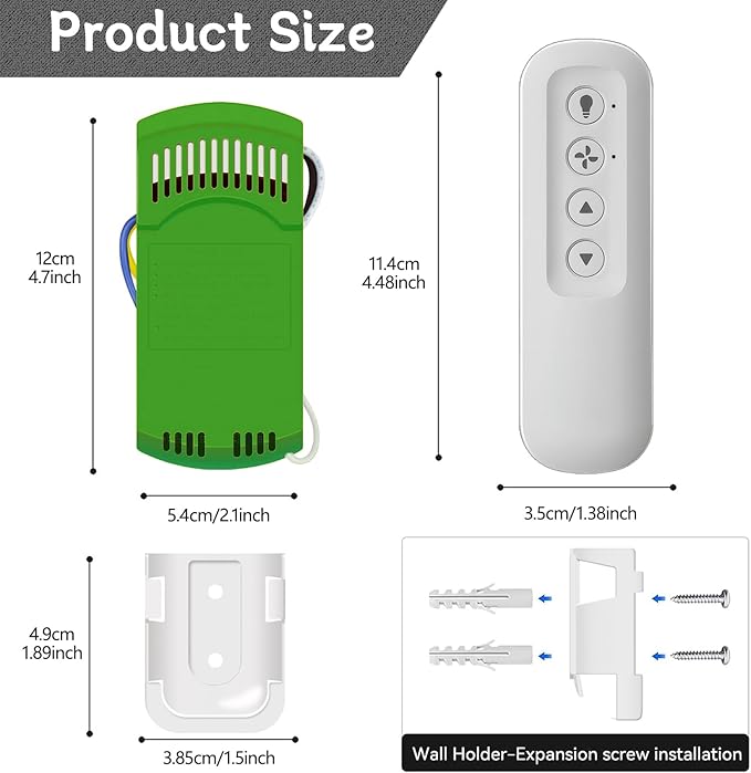 Ceiling Fan Remote Replacement Hunter 99770, Universal Ceiling Fan Remote - Image 5