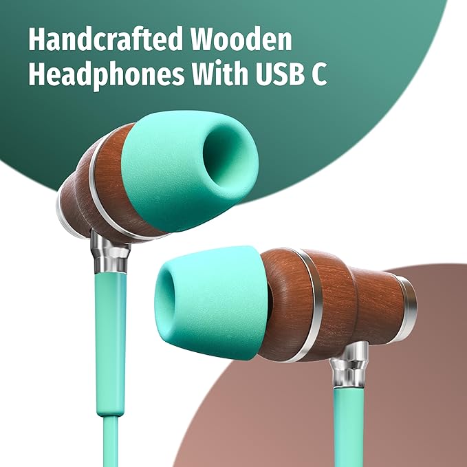 Symphonized Premium Wooden iPhone Earphones Wired Deep Bass Sound, 3D Sound - Image 5