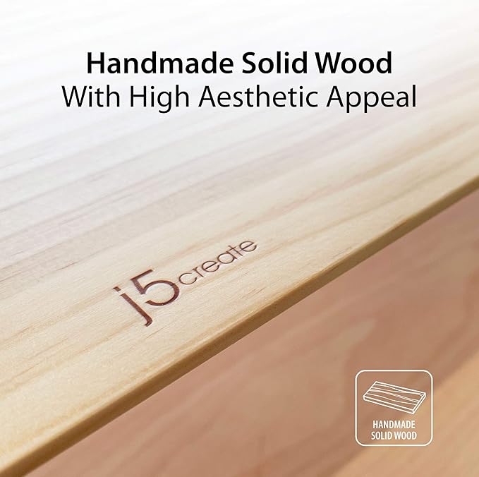 j5create Wooden Monitor Stand - Image 4