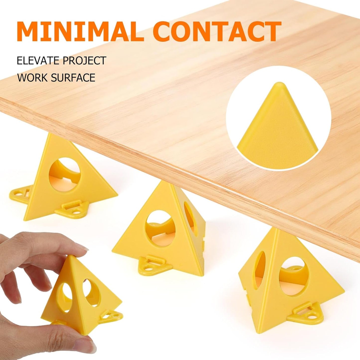 70Pcs Painters Painting Pyramid Stands, Cabinet Doors Risers, Mini Cones Tripods, Household Tools