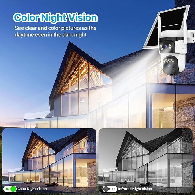 VSTARCAM 2K Dual Lens Security Camera Outdoor WiFi Camera - Image 5