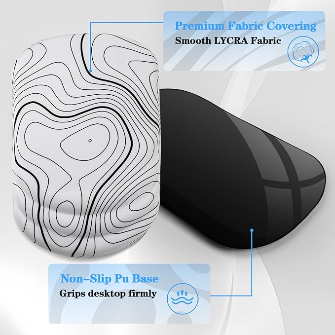 Mouse Pad Wrist Wrist Rest, Comfortable Memory Foam Wrist Rest, Non-Slip PU Base - Image 5