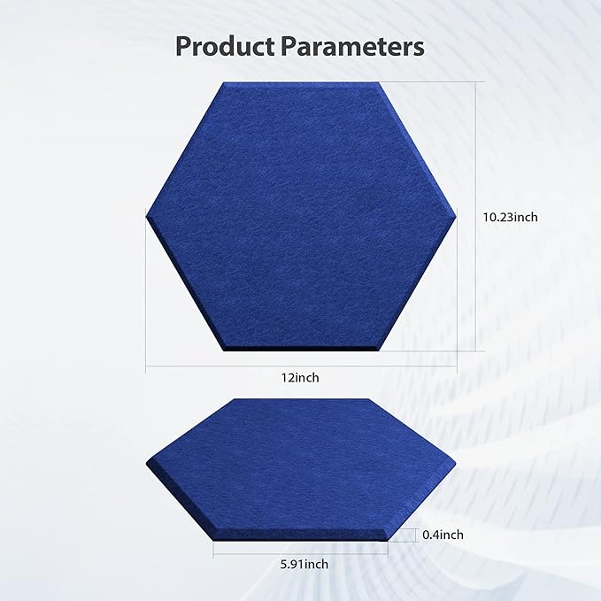 Amantech 12 Pack Acoustic Panels Self Adhesive Sound Proof Foam, High Density - Image 6