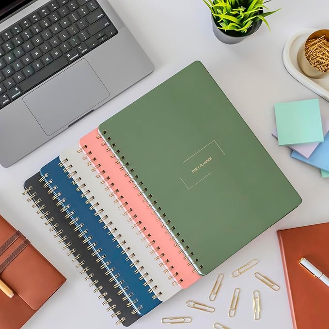 Undated Daily Planner | 8.25” x 11.75” To Do List Notebook | Work Productivity - Image 11