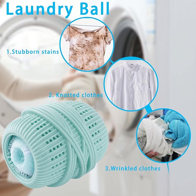 8PCS Pet Hair Remover and Laundry Ball Set, Reusable Dog Hair Remover - Image 5