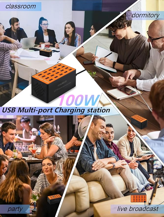 Charging Station, 100W20Port USB Charging Station, Charging Station - Image 3