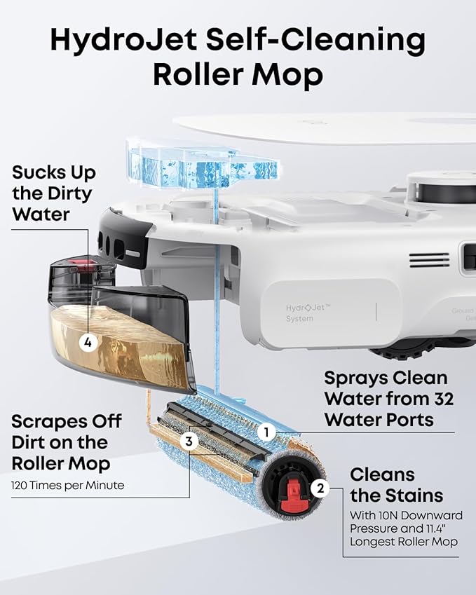 eufy Robot Vacuum E25, HydroJet System - Image 3