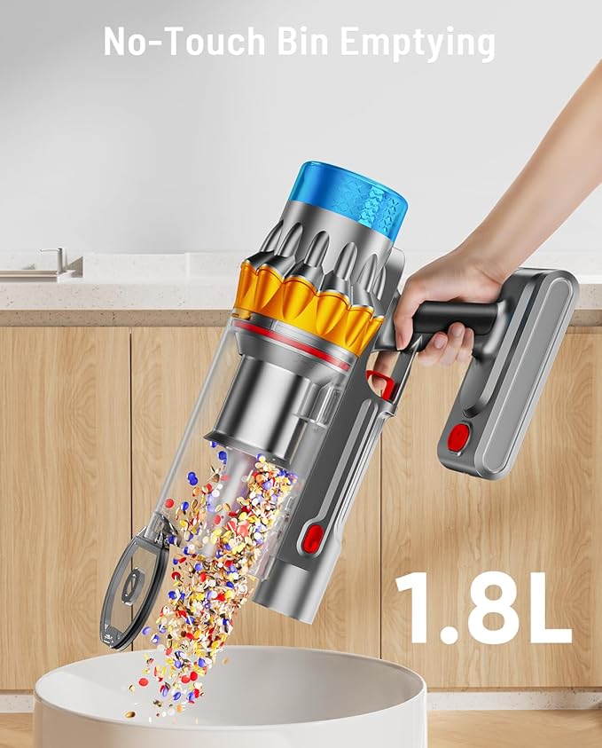 Cordless Vacuum Cleaner, 60KPA 75Min 650W Motor Powerful Vacuum Cleaners - Image 5