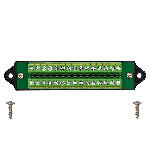 16Amp 300V 15x2 Position Terminal Block Distribution Module. OONO D-1658GP - Image 3
