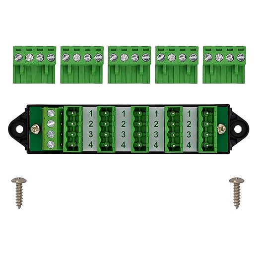 16Amp 300V 4x6 Position Pluggable Terminal Block Distribution Module. OONO - Image 3