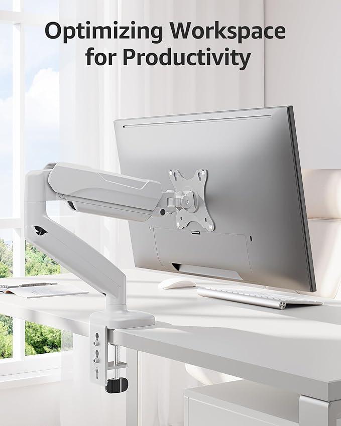 MOUNTUP Single Monitor Desk Mount Holds Screen up to 32 inch, Height Adjustable - Image 9
