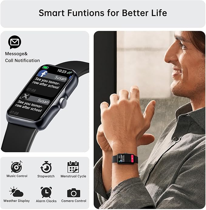 Sunorshop Health Fitness Tracker, Smart Watch - Image 3