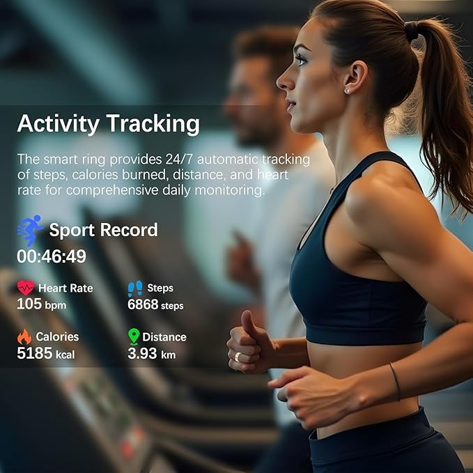 Smart Health Ring for Women Men, Fitness Ring - Image 4
