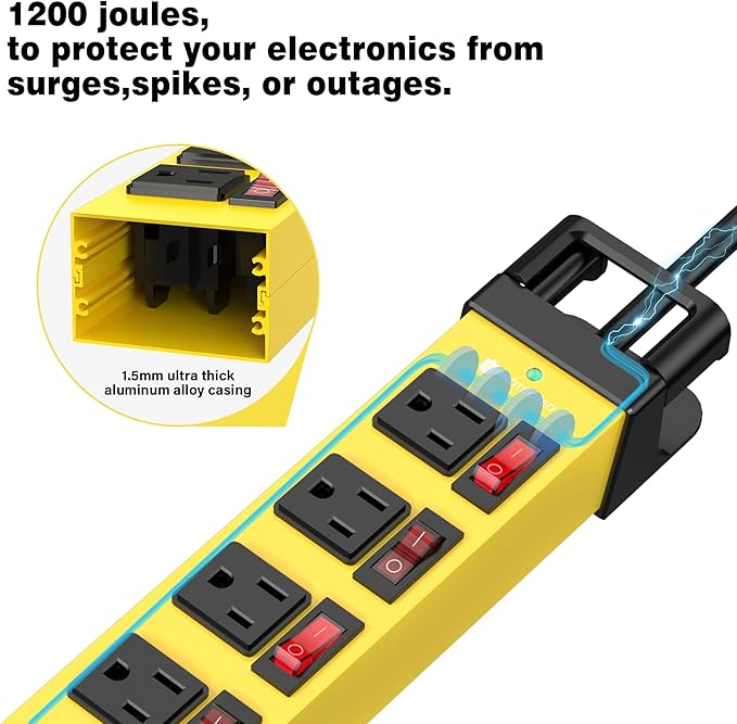 Power Strip with Individual Switches - Image 9