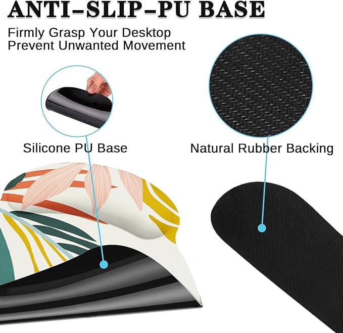Britimes Bohemian Rainforest Keyboard Mouse Pad Set 4in1 Large - Image 6