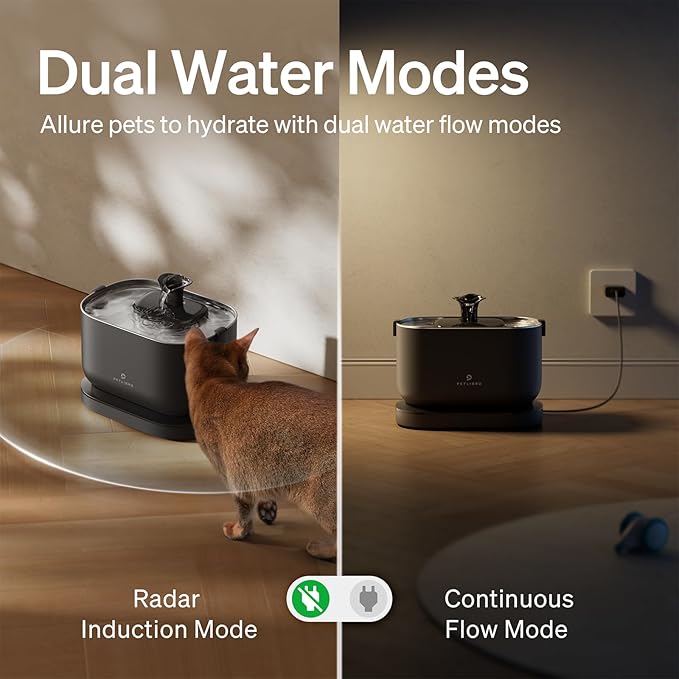 Bundle of PETLIBRO Cat Water Fountain, Cordless Pet Water Fountain Battery - Image 5
