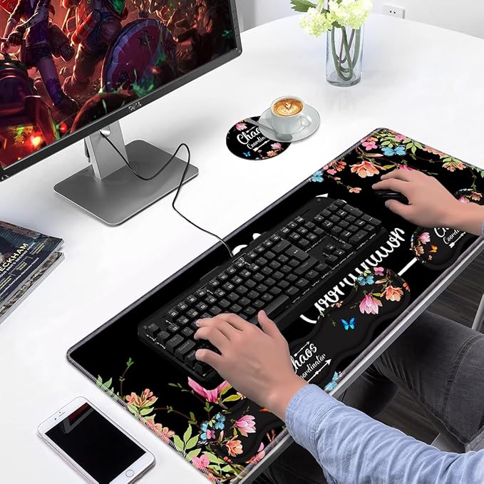 Ergonomic Keyboard Wrist Rest & Mouse Pad Wrist Rest Set, Chaos Coordinator - Image 7