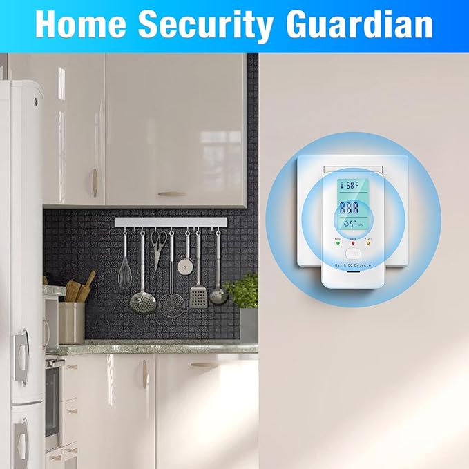 4in1 Combustible Natural Gas & Carbon Monoxide Detector, CO Leak Detector Home - Image 7