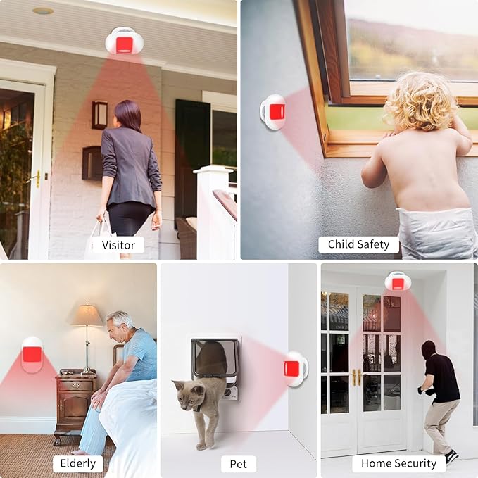 Wireless Motion Sensor Doorbell, Motion Detector Alarm Indoor, Door Chime - Image 6