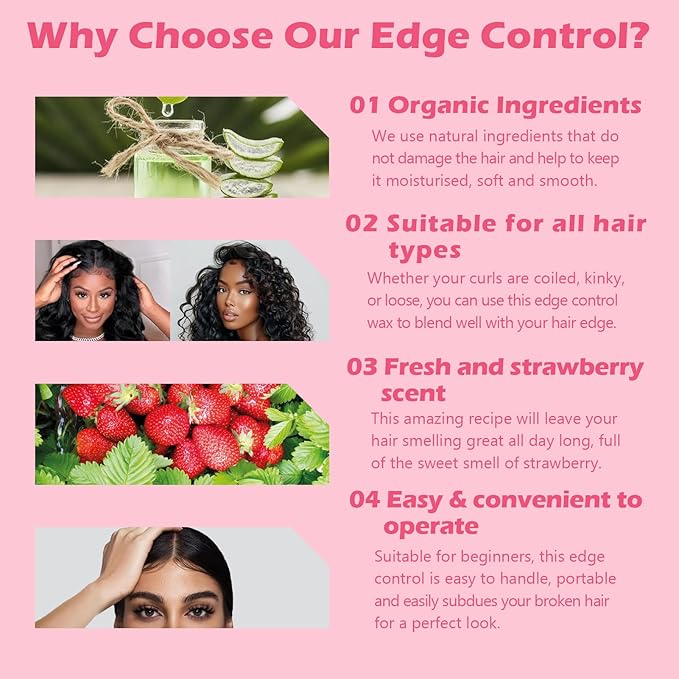 Goiple Edge Control Wax for Women Strong Hold Non-greasy Edge Smoother - Image 4