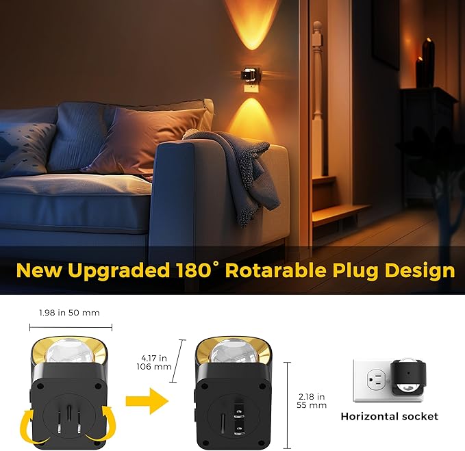 L LOHAS LED Night Light Projector, Color Changing Night Light Plug into Wall - Image 6