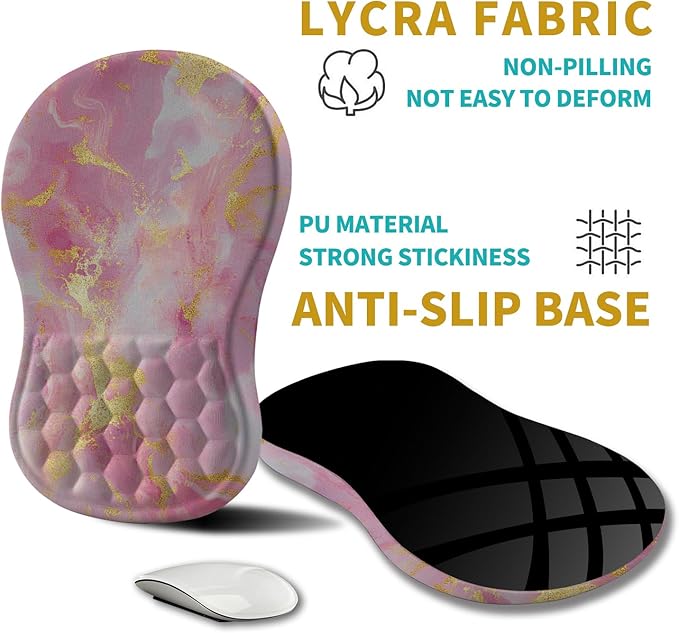Hokafenle Ergonomic Mouse Pad Wrist Support, Wrist Rest Mousepad - Image 5