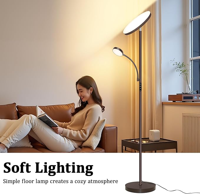 Aulaiyi Floor Lamps for Living Room, 42W Super Bright LED Floor Lamp, 2-in-1 - Image 8