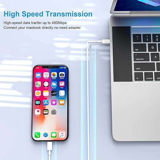 3Pack iPhone Fast Charger, 10FT iPhone Charger Fast Charging USB C to Lightning - Image 6