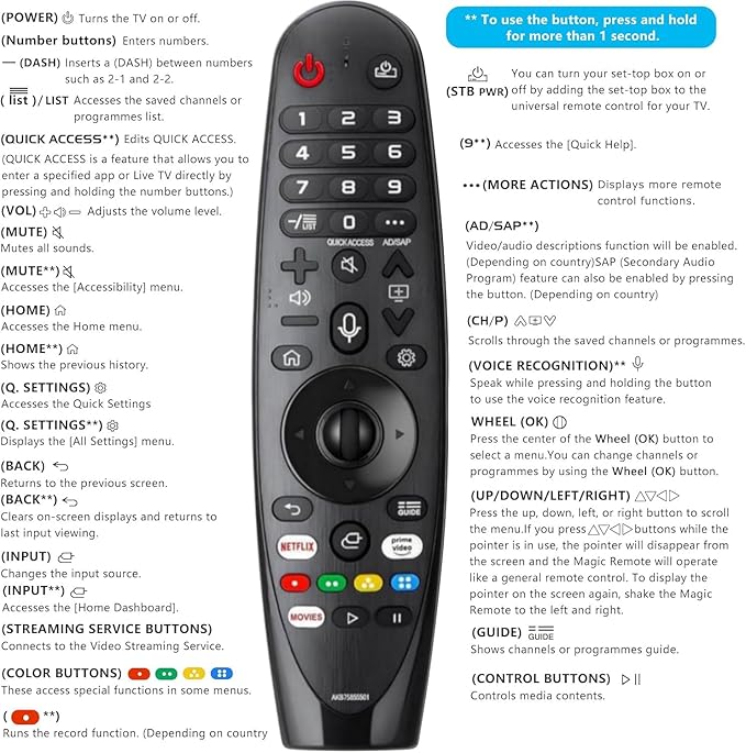 Voice Magic Remote Replacement Control, Compatible - Image 6