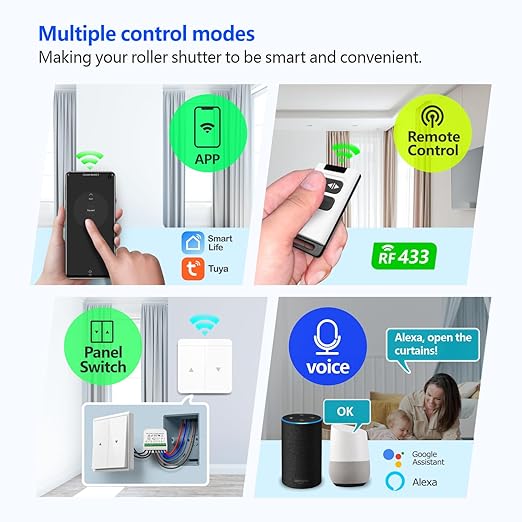 DieseRC WiFi Smart Roller Shutter Controller Module, Tuya APP WiFi Control - Image 3