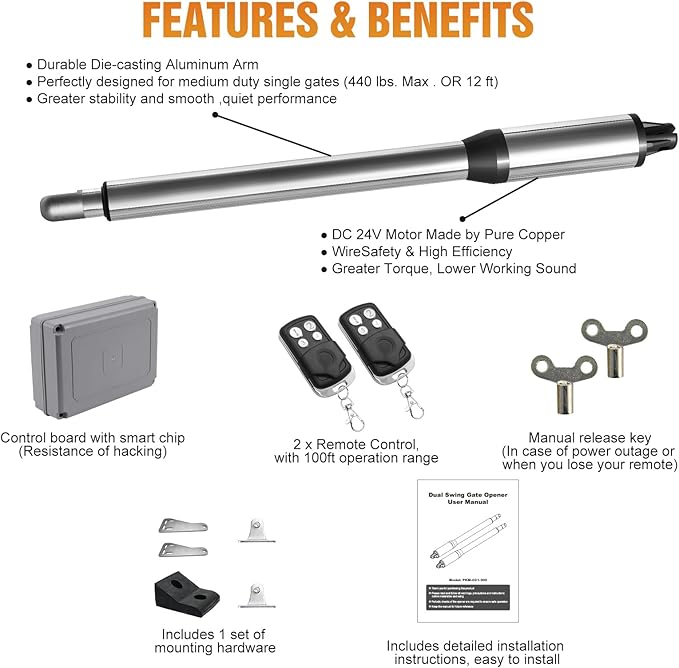 JUJIANG C01 Automatic Gate Opener - Image 7