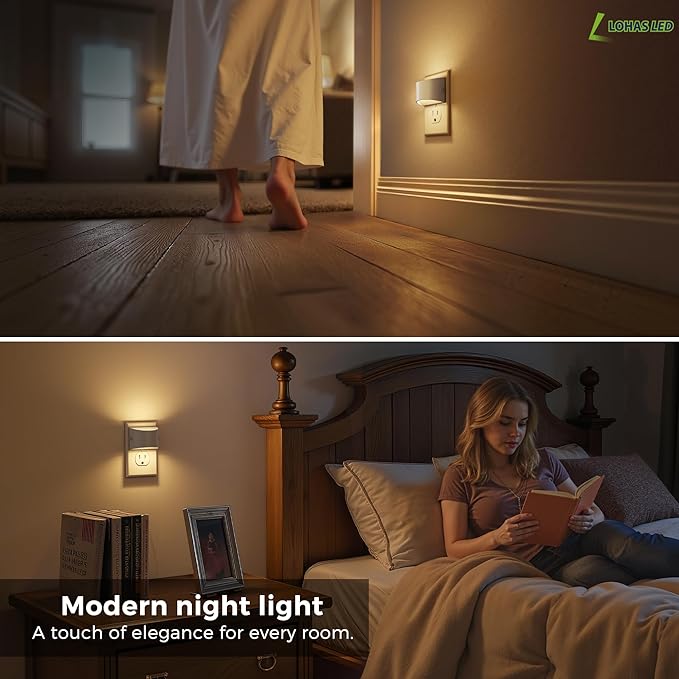 L LOHAS LED Night Lights Plug into Wall, Dimmable Night Light - Image 5