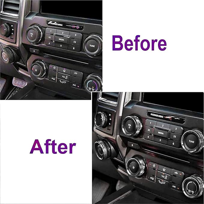 Knob Cover for F150 AC Climate Control Switch/Trailer/4WD/VOL/Tune Button - Image 6