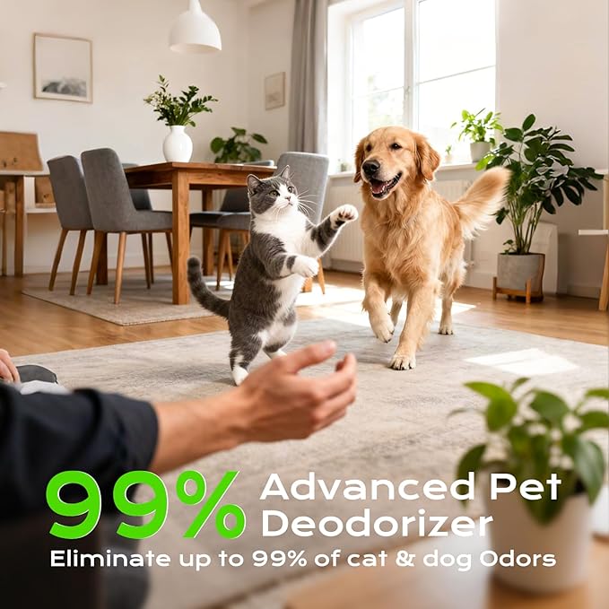Cat Litter Deodorizer 99% Ozone Odor Eliminator Negative Ion 2-IN-1, Plug In - Image 4