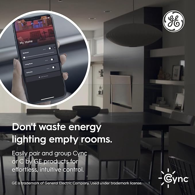 GE Cync Paddle Dimmer Smart Switch, Highly Customizable Dimmer Switch, Works - Image 9