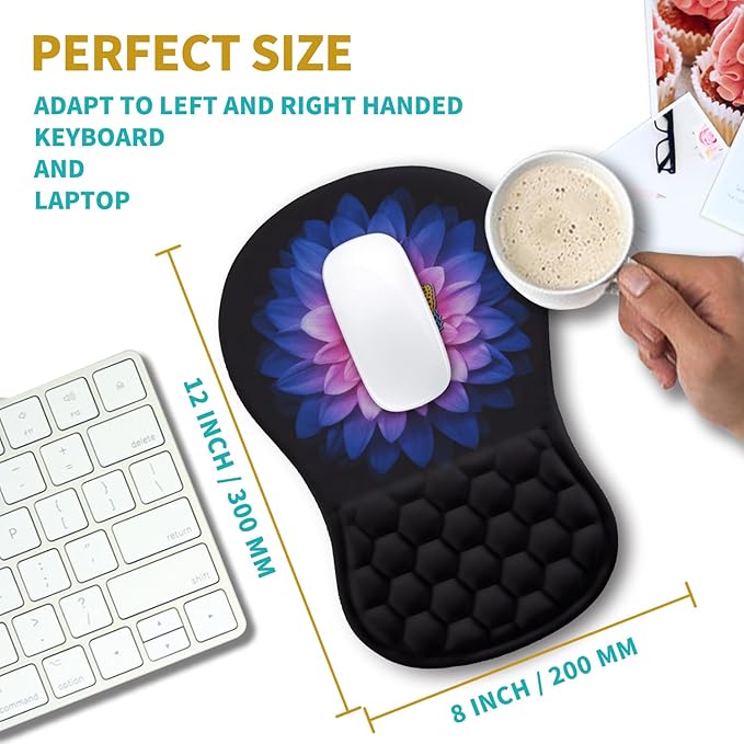 Hokafenle Ergonomic Mouse Pad Wrist Support, Wrist Rest Mousepad - Image 3