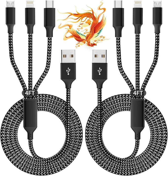 IDISON Multi Charging Cable, 3 in 1 USB Charging Cable by IDISON