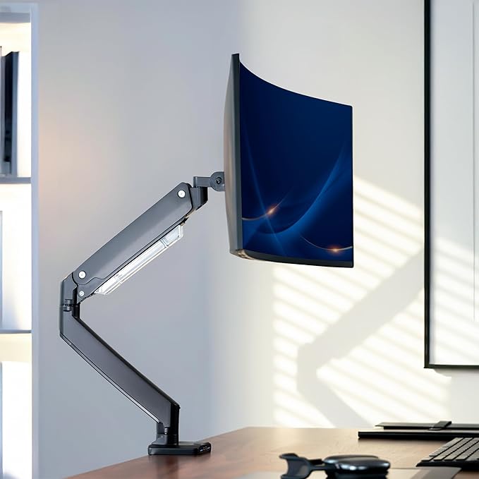 VIVO Premium Aluminum Heavy Duty Monitor Arm - Image 2