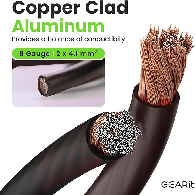 GEARit 8 Gauge Wire Copper Clad Aluminum CCA - Image 2