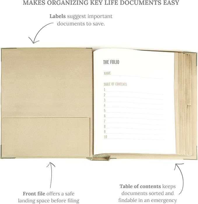 Savor | 2025 Edition The Folio™ Document Organizer | Custom Dyed Cloth-Bound - Image 3
