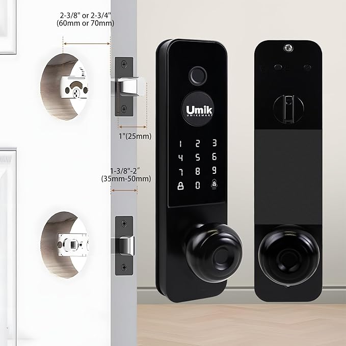 UMIK UMIKSMART Smart Door Lock, Keyless Entry Fingerprint Door Lock - Image 6