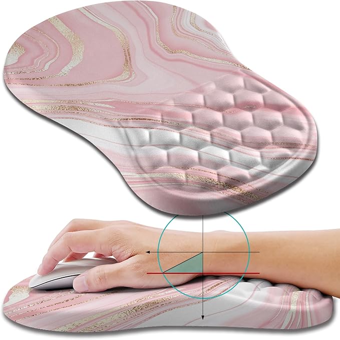 Hokafenle Ergonomic Mouse Pad Wrist Support, Wrist Rest Mousepad by Hokafenle